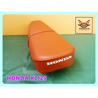 HONDA XL125 "BROWN" COMPLETE DOUBLE SEAT // เบาะ เบาะมอเตอร์ไซค์ สีน้ำตาล ผ้าเรียบ สินค้าคุณภาพดี