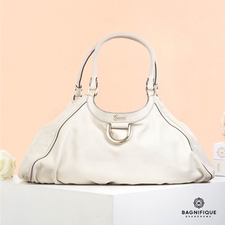 GUCCI TOTE LEATHER WHITE