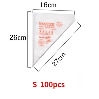[ถูกที่สุด!] เหนียวพิเศษ ถุงบีบครีม Master เนื้อดี 100ใบ/แพค