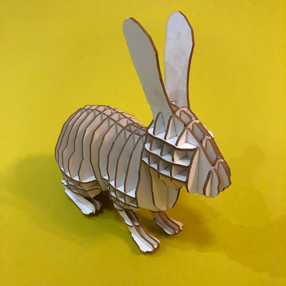 Rabbit 3D Puzzle