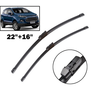 Front Wiper Blades For Ford Eco Sport 2013 2014 2015 Windshield Windscreen Front Window 22+16