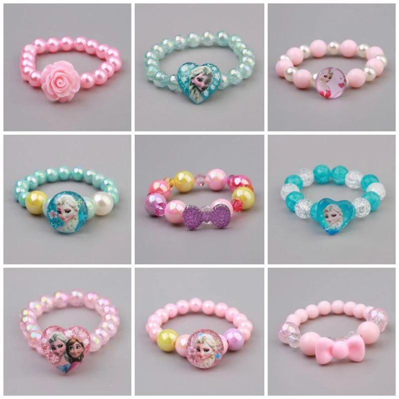 [Frozen] สร้อยข้อมือแฟชั่น ลายการ์ตูน สําหรับเด็กผู้หญิง | เครื่องประดับเด็ก