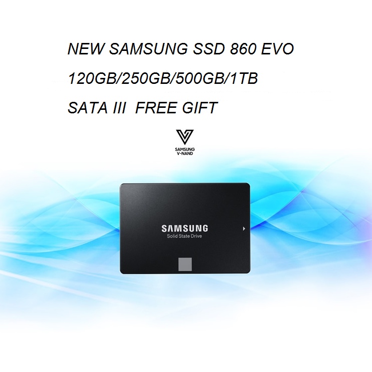 SAMSUNG SSD 860 EVO เอสเอสดี 120GB/250GB/500GB/1T