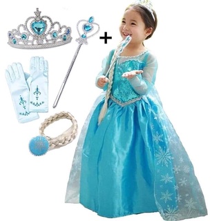 พร้อมส่ง ชุดเจ้าหญิงเอลซ่า  Elsa Frozen ชุดเจ้าหญิง #ชุดเอลซ่า