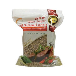 🔥สินค้าขายดี!! ผึ้งหลวง พริกไทยเม็ดขาว 500 กรัม PHUENGLUANG White Pepper 500 g