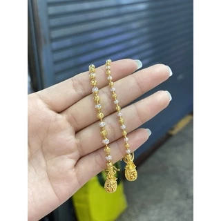 สร้อยข้อมือสองกษัตริย์ ห้อยถุงทองเรียกทรัพย์ เสริมสิริมงคล ค้าขายดี พร้อมส่ง