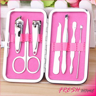 กรรไกรตัดเล็บ ชุด 7 ชิ้น ชุดเครื่องมือทำเล็บ พร้อมส่ง คละสี Nail clippers