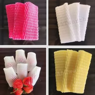 โฟมห่อผลไม้ S10 : S12 : S15 : S17 : L20 : L24 L30 สินค้า100ชิ้น/แพคครับ , ห่อกุหลาบ , ห่อสตอเบอรี่ แบบชั่งขีด