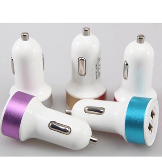 Car USB Charger ปลั๊กไฟเลี้ยง USB ชาร์จในรถยนต์ 2 ช่อง