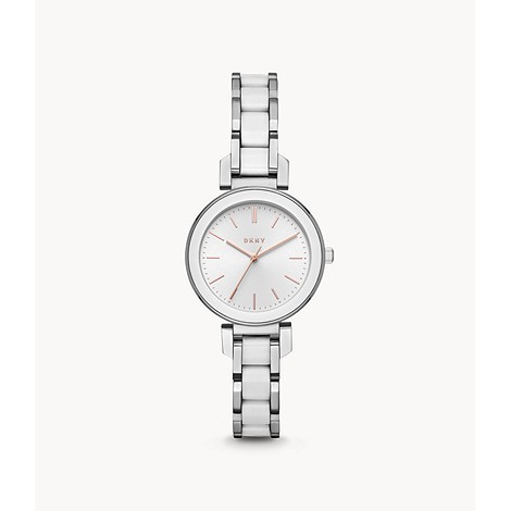 《พร้อมส่ง📦แท้💯%》DKNY Women's NY2588 Ellington Two-Tone Stainless steel and Ceramic Watch