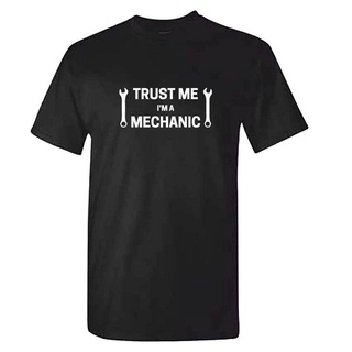 [S-5XL]เสื้อยืดลําลอง แขนสั้น พิมพ์ลาย Trust Me IM A Mechanic เข้ากับทุกการแต่งกาย สําหรับผู้ชาย 708751