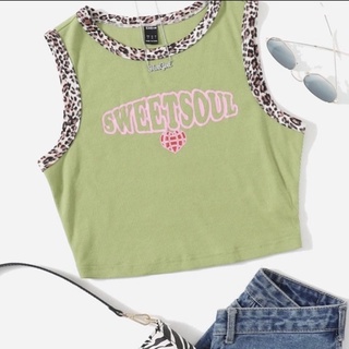 CropTank (เสื้อครอปรัดรูปสกรีนลาย)