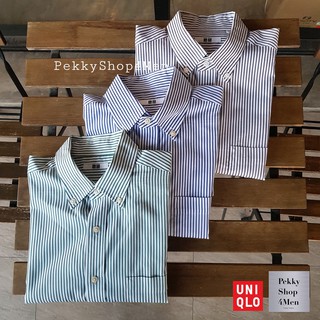 Uniqlo cotton คุณภาพสูง ใหม่กริ๊ป มีกระดุมปกคอ มีกระเป๋า สภาพดีเหมือนใหม่ ทำความสะอาดซักรีดเรียบร้อย