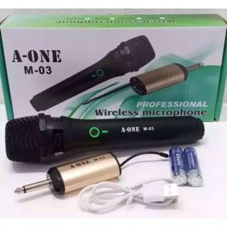 ไมค์ลอยแบบคาดศรีษะ ไมโครโฟนไร้สาย WIRELESS MICROPHONE รุ่น A-ONE M-03