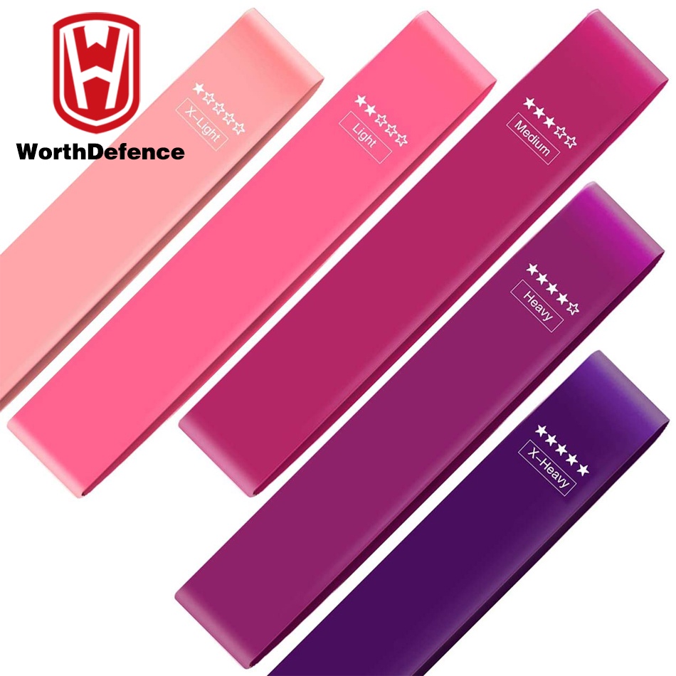 Worthdefence Fitness Elastic Band Resistance Band โยคะการออกกําลังกายการฝึกอบรม Gym ฟิตเนสกีฬาแหวนกีฬา Crossfit Resistance Band