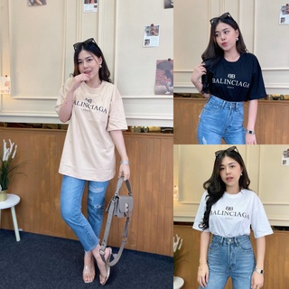 🌈MesubShop🌈 เสื้อยืด เริสสุด ทรงโอเวอร์ไซด์ ‼️อก 42‼️ ญ-ช  เสื้อoversize แขนสั้น‼️ไม่ร้อนไม่คัน‼️ เสื้อยืดBAL F603C