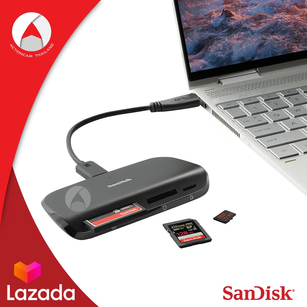 SanDisk ImageMate® PRO USBC Card Reader (SDDRA631GNGNN) ตัวอ่านการ์ด