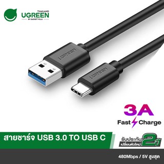 UGREEN รุ่น US184 สายชาร์จเร็ว USB3.0 to Type C Quick Charge 3.0 สายยาว 1 - 2m