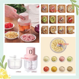 Wireless Electric Meat Grinder Food Chopper Mini Stainless Electric Kitchen Chopper Meat Grinder Shredder Shredder Garli