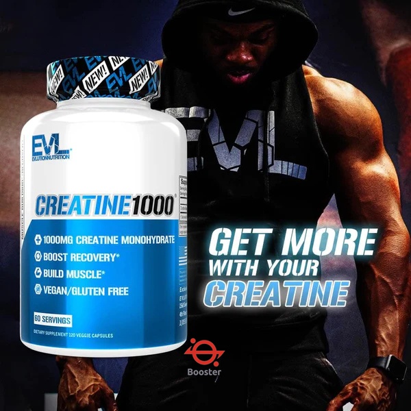 พร้อมส่ง EVL Creatine 1000 (120เม็ด/60Servings) ครีเอทีน รูปแบบแคปซูล