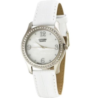 Citizen Crystal Lady นาฬิกาข้อมือผู้หญิง สายหนัง รุ่น EL3010-50D