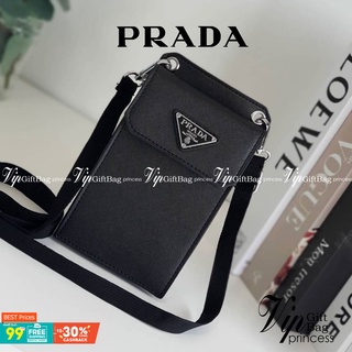 P.RADA PHONE CASE ไอเท็มสุดคลาสสิคที่ทุกท่านควรมี! P.rada Saffiano Leather Smartphone Case