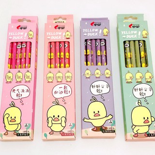 ดินสอไม้ HB ลายเป็ดราคาถูก แพ็ค 12 แท่ง