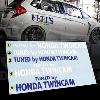 สติ๊กเกอร์แต่งรถ  HONDA TUNE BY HONDA TWINCAM