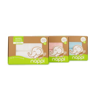 ผ้าอ้อมสาลูใยไผ่ 30 นิ้ว 2 ผืน Nappi baby  - ของใช้เตรียมคลอด ใช้ได้สารพัดประโยชน์ทั้งห่อตัว ห่ม ปูรองนอน เช็ดตัว พาดบ่า