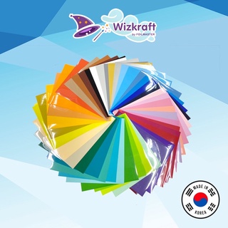 เฟล็กติดเสื้อ 25 x 25ซม แบ่งขาย  Wizkraft FLEX PU เฟล็กตัด รีดติดเสื้อ เนื้อนุ่ม ติดง่าย ติดทนนาน จากเกาหลี