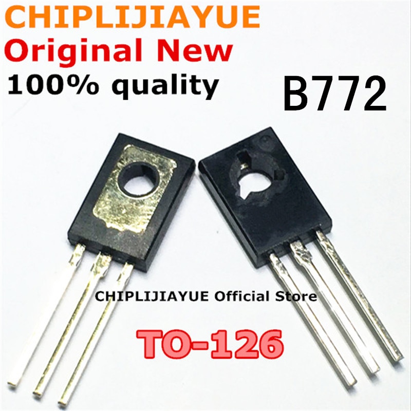 50PCS B772 TO126 2SB772 TO-126 3A/40V 772 ใหม่และชิป IC