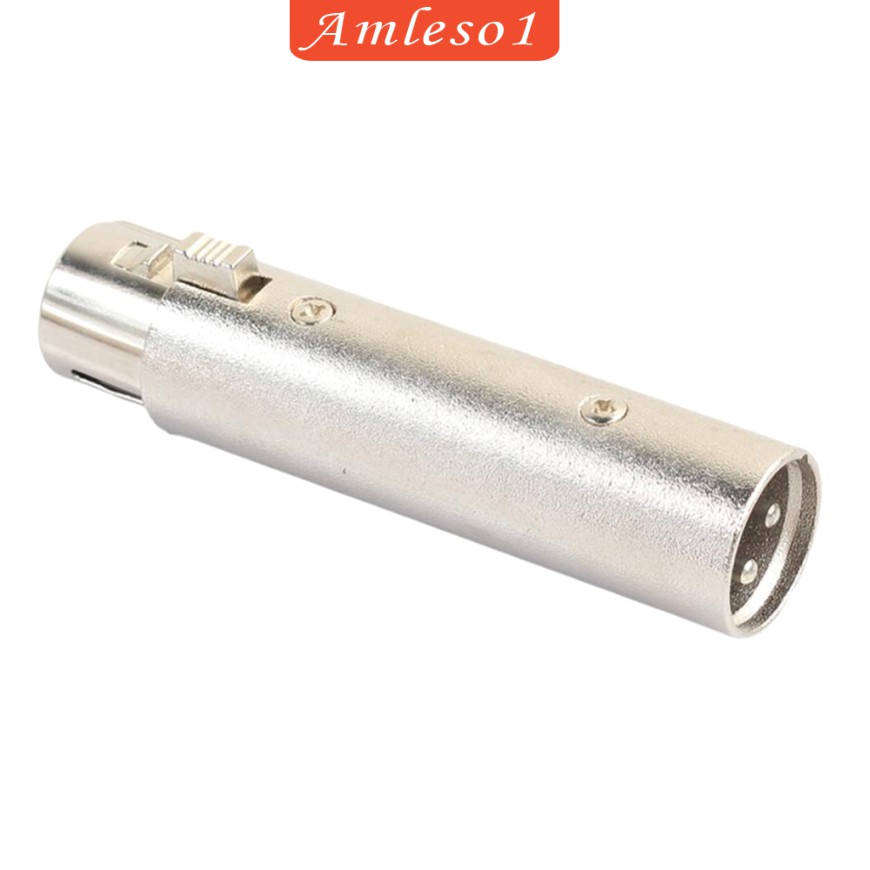 ( Amleso1 ) 3 Pin Xlr Audio Video Male To Female อะแดปเตอร์เชื่อมต่อสายเคเบิ้ล