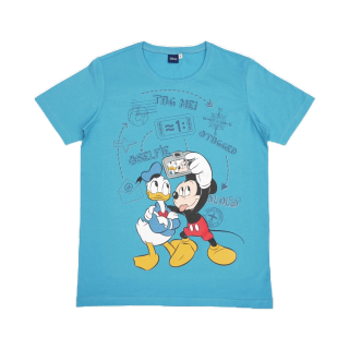 เสื้อแตงโม (SUIKA) - เสื้อยืดคอกลม แขนสั้น ลาย MICKEY AND DONALD SELFIE ( MK.O-014 )