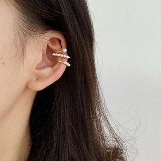 dd ° ต่างหูหนีบไข่มุกเซ็ท • Pearl Ear cuff