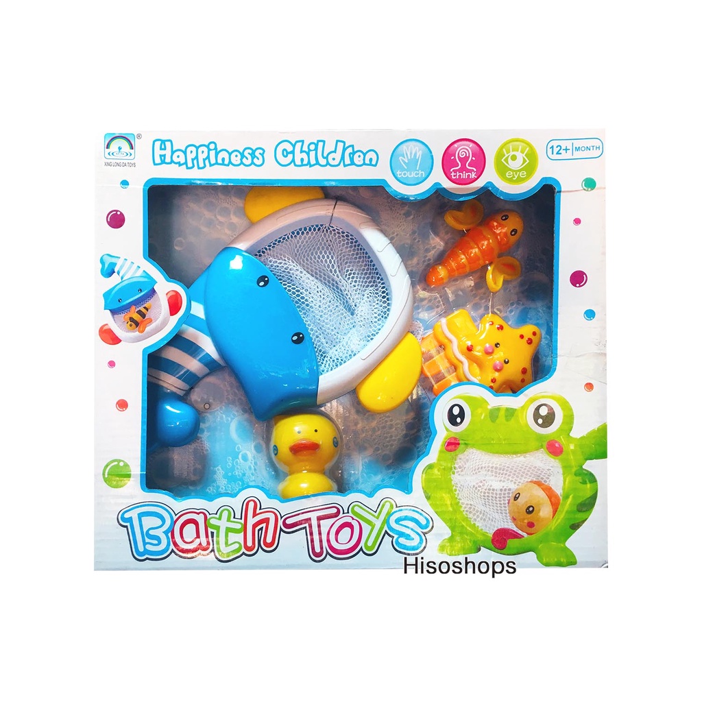Happiness Children Bath toys สวิงปลาวาฬ+ผองเพื่อน ของเล่นตอนอาบน้ำ Bath Bomb