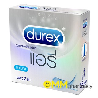 Durex Airy ถุงยางอนามัย ดูเร็กซ์ แอรี่ ขนาด 52 มม. (2ชิ้น/กล่อง)