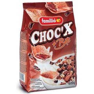 ﻿Familia CHOCX BITS Crunch แฟมิเลีย ซีเรียลธัญพืช กราโนล่า ช็อค 600g.