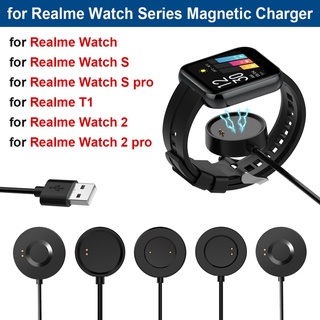 สายชาร์จนาฬิกา USB 100cm สําหรับ Realme Watch S/S Pro อินเตอร์เฟซแม่เหล็ก สายชาร์จ สําหรับ Realme Watch 2/2 Pro