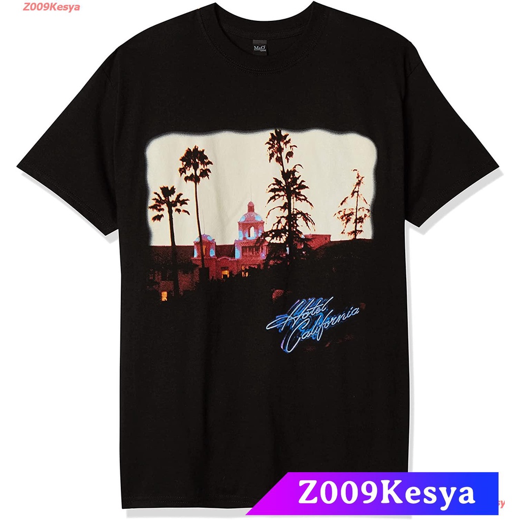 Z009Kesya เสื้อยืดสีพื้นไซส์ใหญ่ FEA Men's Eagles Hotel California Short Sleeve T-Shirt sale