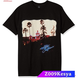 Z009Kesya เสื้อยืดสีพื้นไซส์ใหญ่ FEA Mens Eagles Hotel California Short Sleeve T-Shirt sale