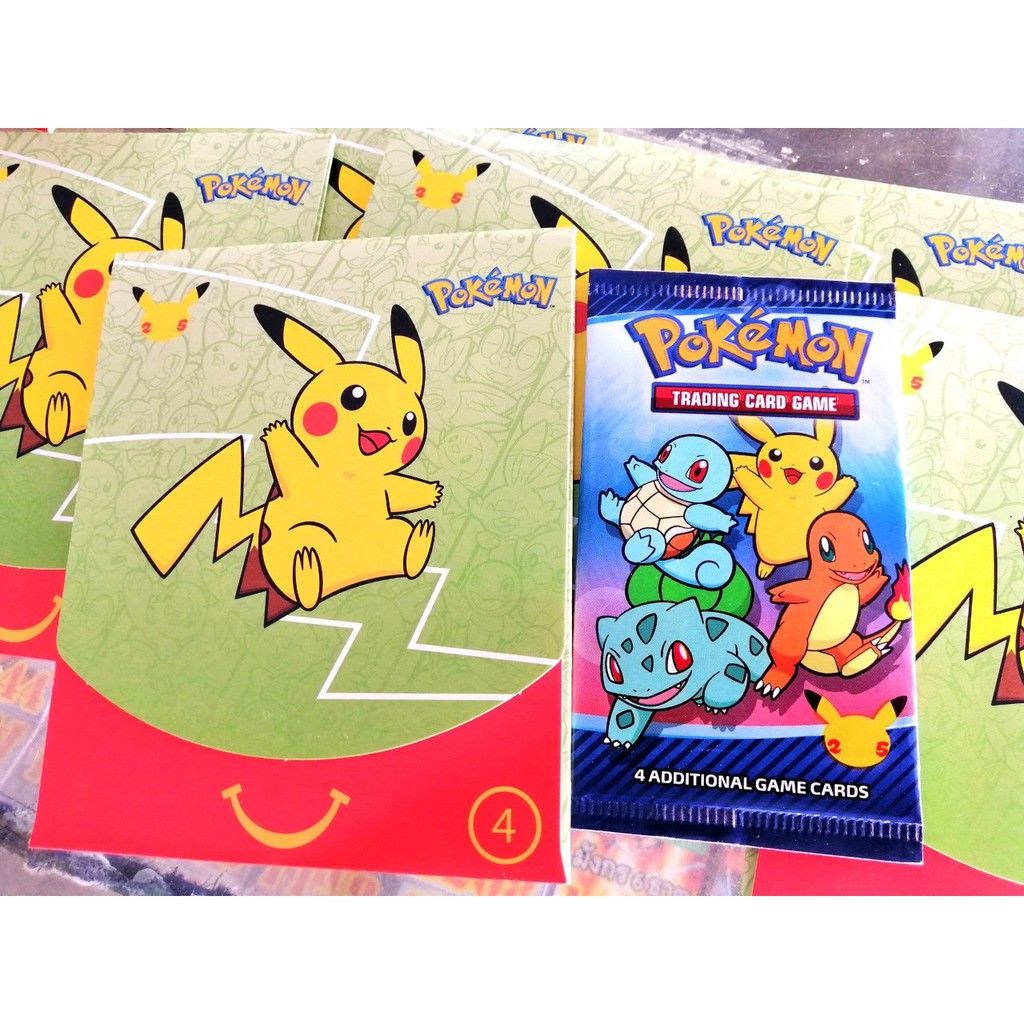 โปเกมอน การ์ด ภาษาอังกฤษ McDonald's Pokemon 25th Anniversary Cards ของแท้