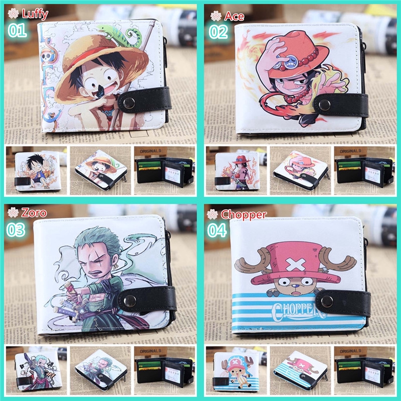 ❣️ลูฟี่ / เอซ / มีดสับ / โซโล / กฎหมาย - วันพีซ . กระเป๋าสตางค์อนิเมะ❣️ 1ชิ้น ปู่ กระเป๋าสตางค์กระเป๋ากระเป๋าสตางค์แฟชั่น