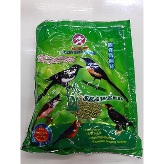 Lucky Seaweed อาหารนกลัคกี้สูตรสาหร่าย อาหารนกหัวจุก อาหารนกกางเขน อาหารนกขุนทอง