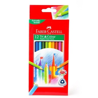 ดินสอสีไม้ 12 สี ด้ามสามเหลี่ยม Faber-Castell