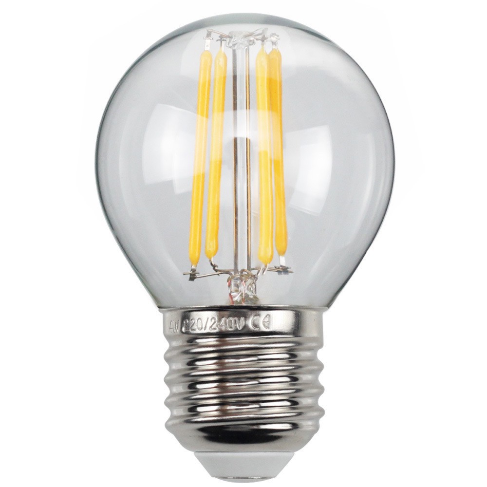 หลอดปิงปอง ขั้วE27-4W หลอดวินเทจโชว์ไส้LED ประหยัดไฟไม่ร้อนขั้วเกลียวใหญ่ RS-PO-E27-4W