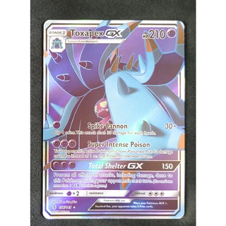 Toxapex GX 136/145 โดฮิโดอิเดะ Pokemon Card (Matt Shadow Series) ภาษาอังกฤษ