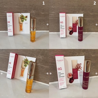 ลิป ลิปมัน Clarins รุ่น Lip comfort oil สี 01 Honey และ สี 05 Intense Pink ของแท้ ลิปบำรุงริมฝีปาก ของใหม่ มือ 1