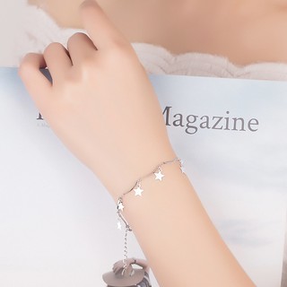 กำไลข้อมือฟ้าสร้อยข้อมือผู้หญิงแฟชั่นเกาหลี Bracelet Bangle WHB5R