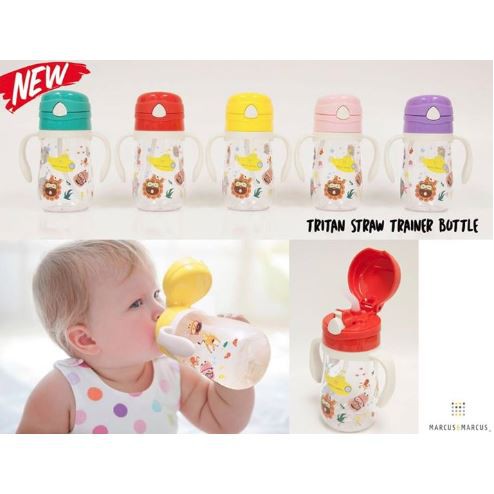 Marcus & Marcus Tritan Straw Bottle กระติกน้ำหลอดดูดสำหรับเด็ก