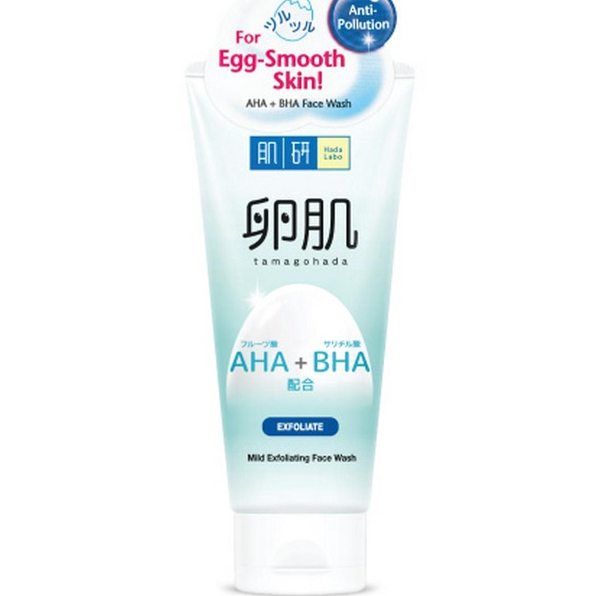 พร้อมส่ง！！ โฟม Hada Labo AHA+BHA Mild Exfoliating Face Wash 130 g.